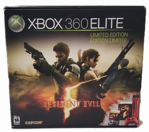 Xbox 360 - Elite (120GB) (Resident Evil 5 Limited Edition) (CIB)