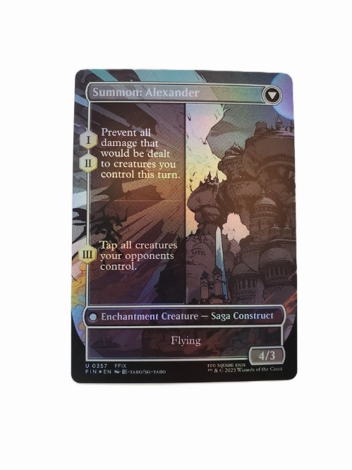 Crystal Fragments // Summon: Alexander (Borderless) (Foil)