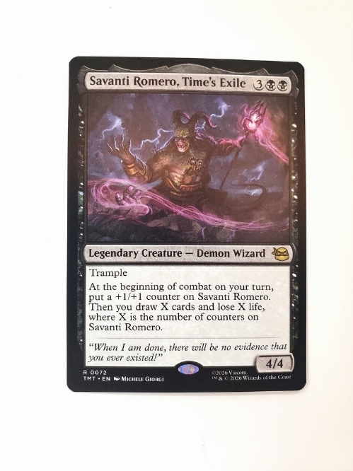Savanti Romero, Time's Exile