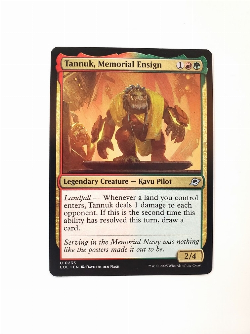 Tannuk, Memorial Ensign