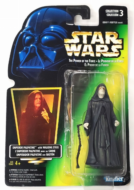 Star Wars: The Power of the Force - Emperor Palpatine with Walking Stick (NEW)