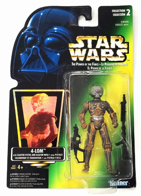 Star Wars: The Power of the Force - 4-Lom with Blaster Pistol & Blaster Rifle (NEW)