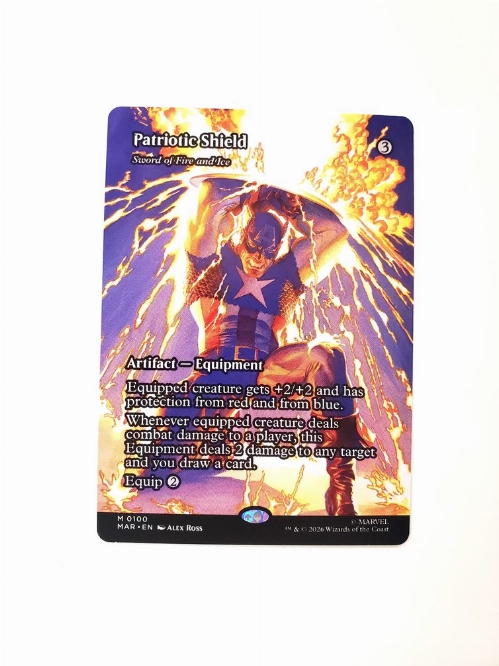 Patriotic Shield - Sword of Fire and Ice (Borderless)