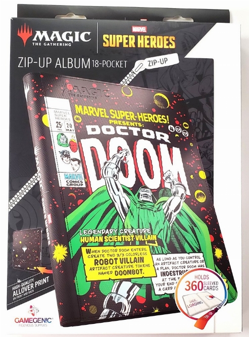 Marvel Super Heroes - Doctor Doom Zip-Up Album 18-Pocket (NEW)