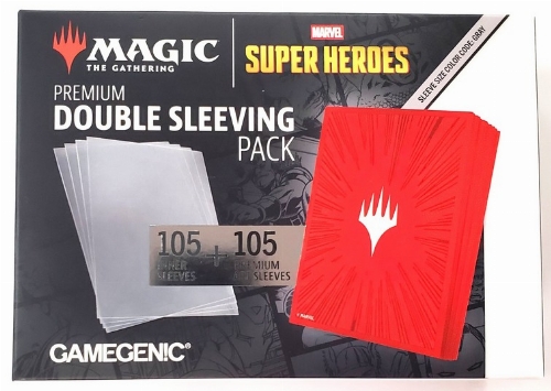 Marvel Super Heroes Premium Double Sleeving Red Art Sleeves (NEW)