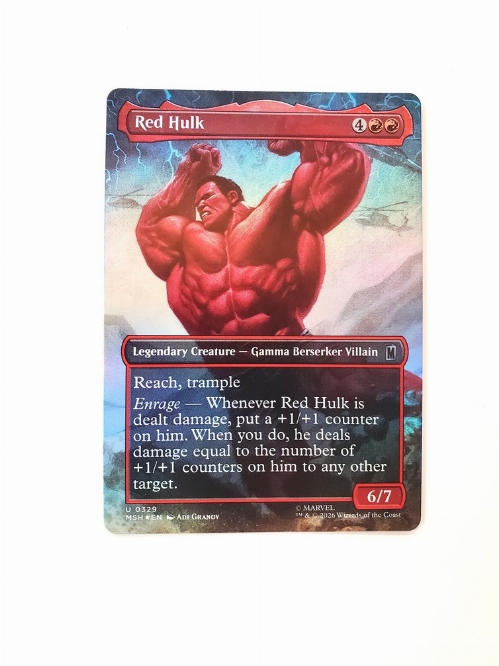 Red Hulk (Borderless) (Foil)