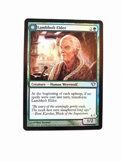 Lambholt Elder // Silverpelt Werewolf (Foil)