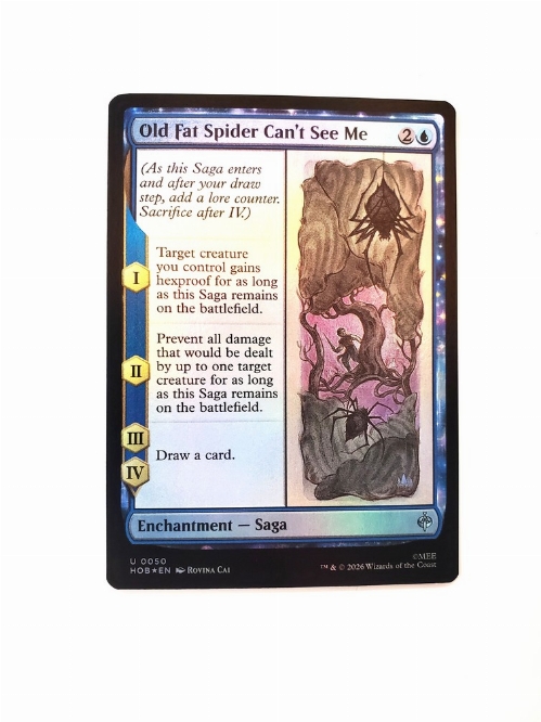 Old Fat Spider Can't See Me (Foil)