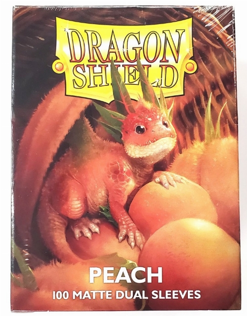 Dragon Shield: Peach Matte Dual Sleeves - Standard Size (NEW)