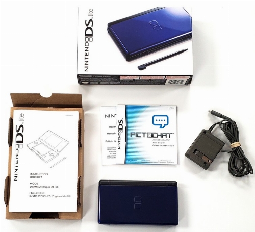 Nintendo DS Lite - Cobalt & Black (CIB)