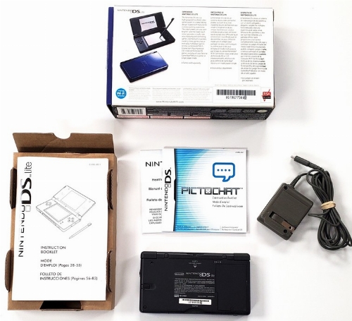 Nintendo DS Lite - Cobalt & Black (CIB)